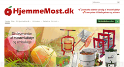 Desktop Screenshot of hjemmemost.dk